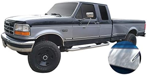 Феникс Графикс Деклар наменет за 1989-96 Форд Ф-2550 350 Супер должност Ту-Тон Камион Горна долната лента за декларирање-сребрен/јаглен