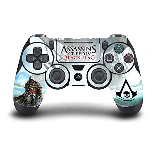 Дизајн на главни случаи официјално лиценциран Assassin's Creed Edward Kenway Key Art Art Black Flag Graphics Vinyl Gaming Decal Decal компатибилен
