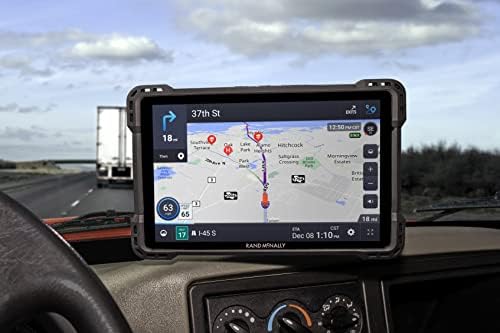 Rand McNally TND 1050 10-инчен GPS Truck Navigator, дисплеј со лесно читање, рутирање на прилагодени камиони, навигација со ранд и