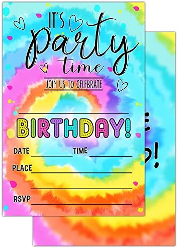 Покани за покани за роденден за тинејџери, забава за боја, покана за забава за момчиња за девојчиња, прослава за забави за деца, персонализирани