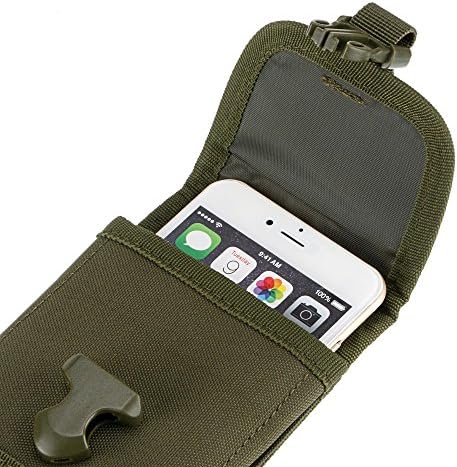 Универзална торбичка за појас на мобилниот телефон, тактичка армија најлонска половината торба торба за мобилни телефони Holsters & клипови