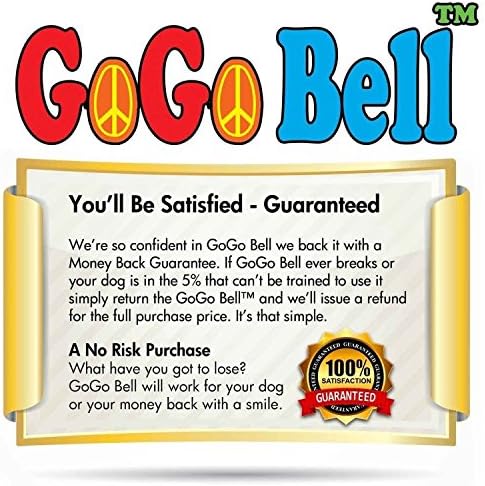 Gogo Bell Bell Doogbell за Кршење На Куќата/Housetraining Вратата Ѕвонче/Тенџере Обука Вашиот Poochie Да Знаете Кога Тие Треба