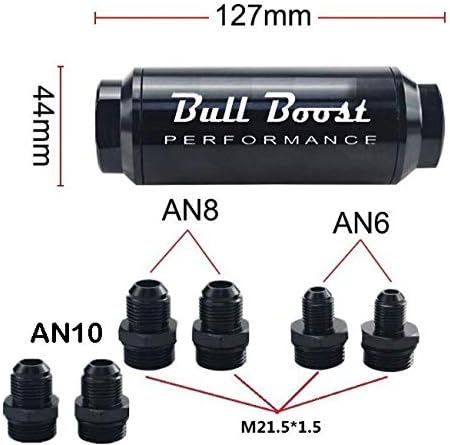 Bull Boost 44 Microon File Filter Inline -6An -8An -10An Универзален турбо сол