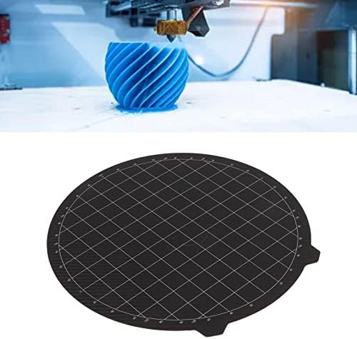 ZOPSC тркалезна PEI челична плоча за FLSUN QQ QQ S QQ S PRO 3D печатач, 265 * 265mm Тркалезен панел за платформа за топли кревети, едниот