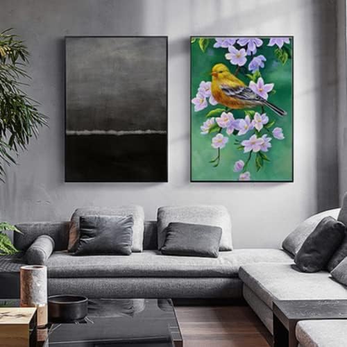 рачно насликано масло сликарство на платно жолта птица 20*24 инчи современа уметност wallидна уметност и украси за модерна домашна соба за