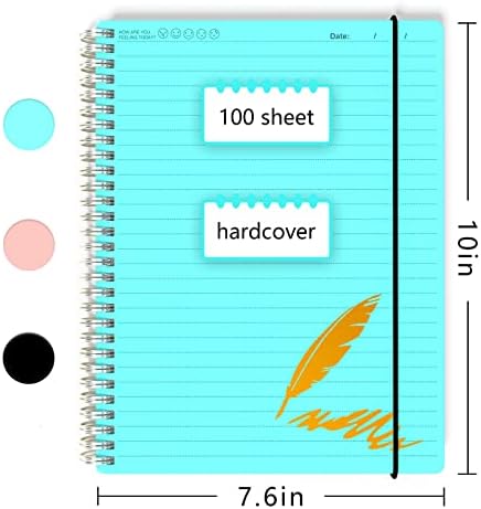 Спирална тетратка Јиозојо - Б5 владееше со тетратка со 8мм - големи тетратки за работа за училиште/пишување/цртање/бизнис/состанок
