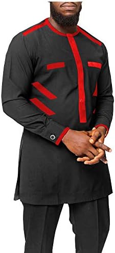 Африкански мажи облеки дашики облека сет Анкара кошула и пантолона сет тридиционална тренерка племенска облека тенок фит