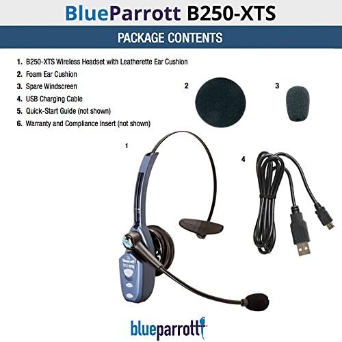 VXI BlueParrott B250-XTS Bluetooth слушалки за микро USB полнење