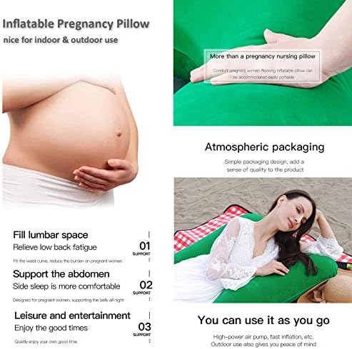 Ажурирана голема перница со надувување на надувување на ткаенина Перница за бременост Перница за породилна перница медицинска сестра перница