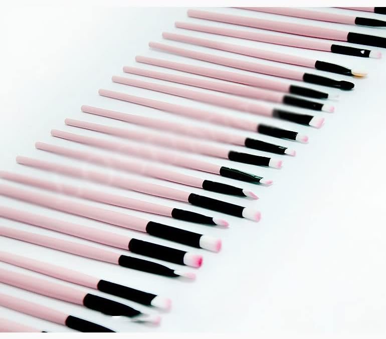 Walnuta 32 парчиња дрва рачка црна/розова професионална четка за шминка сет PU кожна торба за шминка за разубавување алатка за разубавување
