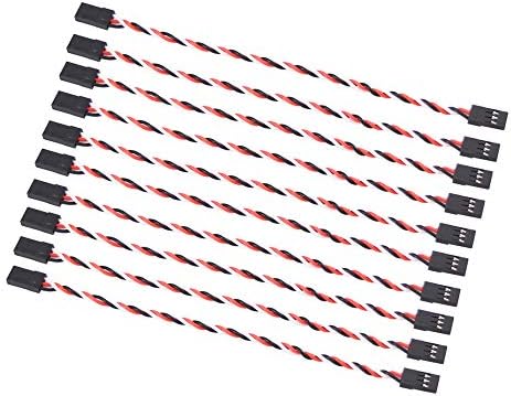 OLIRC 10PCS Servo Extension 30 жици 26awg кабел 15 см машко до машко изопачено жица за Футаба rуниор