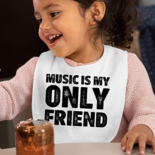 Музиката Е Мојот Единствен Пријател Бебешки Лигавчиња - Уметнички Бебешки Лигавчиња За Хранење - Музички Лигавчиња За Јадење