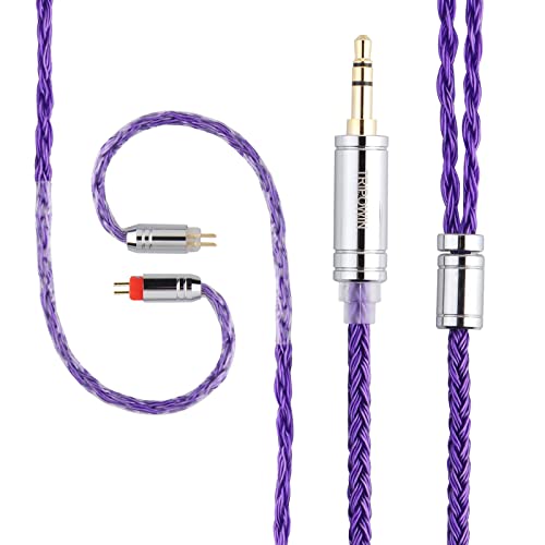 Linsoul Tripowin Zonie 16 Core IEM кабел, кабел за проширување на слушалки од сребро за KZ ZS10 Pro ZSN Pro X ZST X CRA