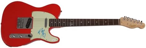 Пост Malone потпишано автограм со целосна големина црвена фендер телекастер Електрична гитара A W/ James Spence Authentication JSA COA -