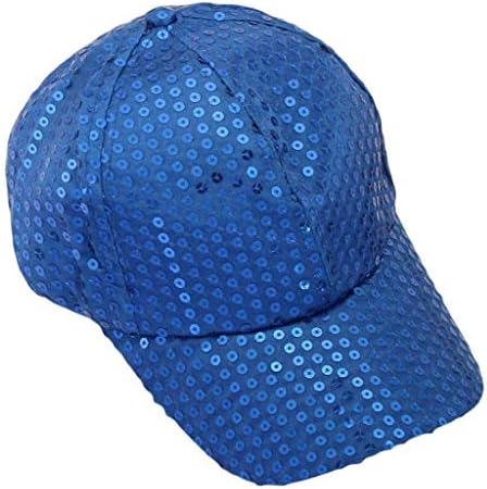 Sequins Бејзбол капа прилагодлива на надворешно УВ заштита лето сонцето капачиња Спортско капаче искра стилски хип хоп тато капа забава