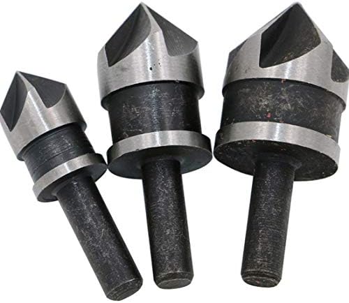 XMEIFEITS Индустриски Вежби 3pcs 5 Флејта Countersink Вежба Малку 90 Степен Chamfer Бришење Крајот Мелница Секачи За Метални Алатки За Обработка