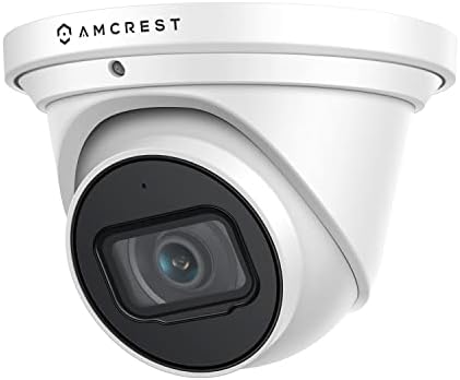AMCREST ULTRAHD 4K Outdoor Security IP Turret POE камера, 3840x2160, 98ft NightVision, 2,8 mm леќи, IP67 водоотпорен, снимање на MicroSD,