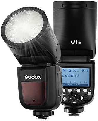 Godox V1-C Тркалезна Глава Камера Flash Speedlite, 2.4 G X Безжичен HSS 76Ws Speedlight Flash ЗА Canon Eos Серија 1500d 3000D 5D Марк LLL 5D