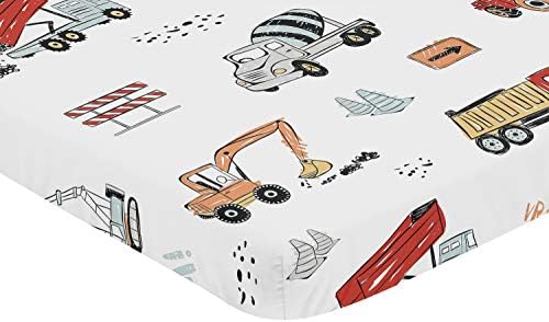 Слатка Jојо дизајнира градежен камион момче опремено мини креветче за креветчиња за преносно креветче или пакување и игра - сиво