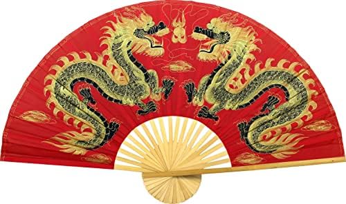 Змејови Виткање Ѕид Вентилатор Рачно насликани Кинески Декор Уметнички Дела