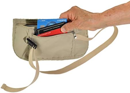 Насловна-Х-Каки Безбедна Половината Пари Појас Торбичка За Патување, Носителот Паричник Пасош За Мажи И Жени