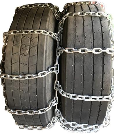 TireChain.com квадрат 8мм Двојна 295/75R22.5, 295-75-22.5 Двојни ланци на гуми од 2