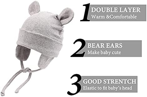 Јанганса зимска бебешка капа од памук момче, момче, есенско новороденче Капчиња за новородени болнички болки