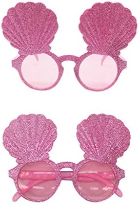 Nuobesty шминка очила Облека и облека Новинарска забава за сонце очила за сонце, будни забавни школки очила очила Хавајски тематски очила за