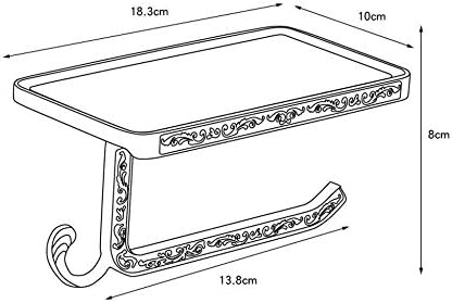 ДРЖАЧ За Ролна За Тоалетна Хартија WHLMYH, Држач За Хартиена Крпа За Монтирање На Ѕид Држач За Ролна За Тоалетна Хартија Додаток За Бања/Б