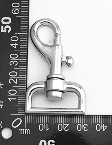 Вуикоки сребрена 1 Внатрешен дијаметар Десен агол Д прстен со среден пиштол јастог јастог спојки вртливите куки за прицврстување на