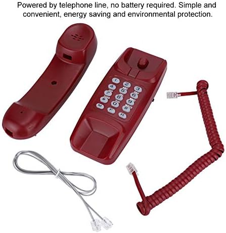 Јоидесу Ѕид Кабел Телефон, Ѕид Монтирање &засилувач; Фиксен Телефон Со Исклучување На Звукот И Флеш Функција