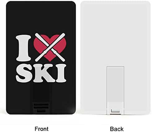 Сакам Скијач КРЕДИТНА Картичка USB Флеш Персонализирана Меморија Стап Клуч За Складирање Диск 64G