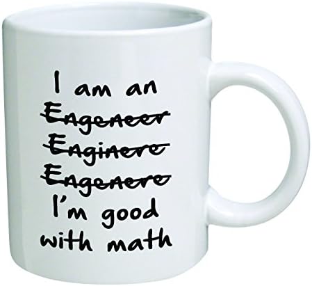 Смешно Погрешно Јас Сум Инженер Добар Со Математика BLACK13F37 - 11 Oz Кафе Кригла-Смешни Инспиративни И Сарказам