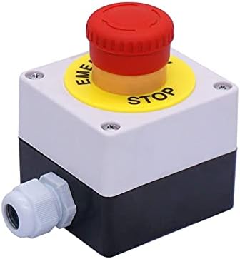 Svapo 22mm 2 NC црвен знак печурки за итни случаи за прекин на копчето за прекин на копчето 10A 600V Стоп за прекинувач за прекинувач