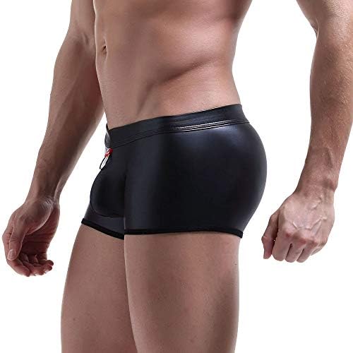 2023 Нови кожни масти прстени лак секси имитација на панталони обични панталони долна облека секси машка долна облека мажи мажи долна облека