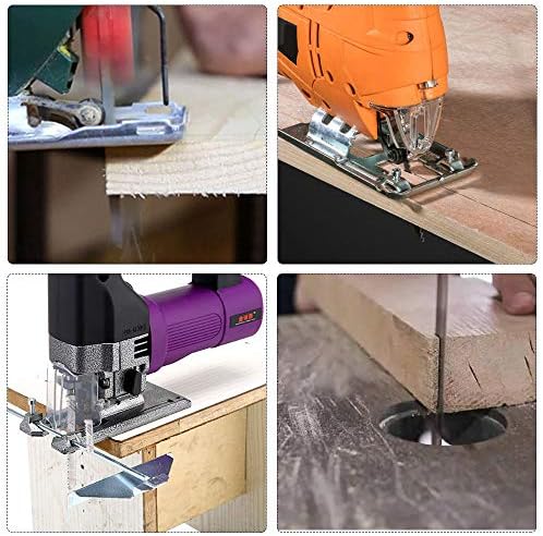 Сложувалка сечила масо 5 компјутери T101D T -Shank Jig Saw Universal Sigh Blade Assastment за сечење на метално дрво ПВЦ и повеќе - одговара