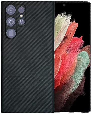 Футрола Од Fiмидни Влакна За Samsung Galaxy S23 Ultra 5G Со Текстура На Јаглеродни Влакна, Сизифија Супер Тенка Заштитна Обвивка