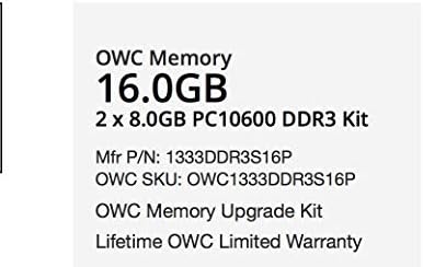 OWC 16GB 1333Mhz PC3-10600 DDR3 SO-DIMM 204-Пински Комплет За Надградба На Меморијата