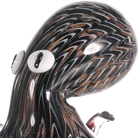 Uxzdx црно злато уметност октопод подарок стакло украс животински фигура модерна додаток за домашна декорација на домови