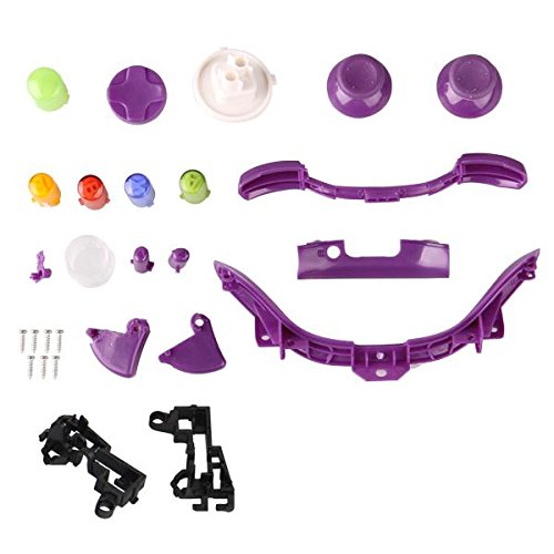 Ecloud ShopUS Виолетова Целосна Куќиште Контролор Случај Школка Капак + Копчиња За XBox 360