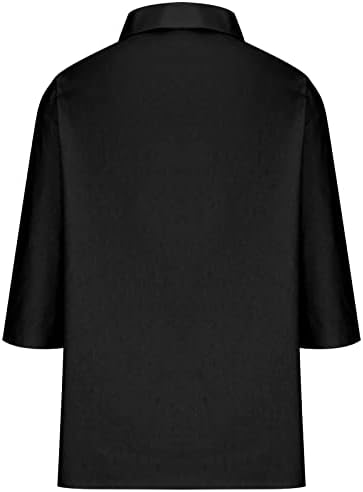Женски врвови памучна постелнина летна маица гроздобер скриен стомак туника високо ниско ниво на блуза од блуза, обични цврсти маици