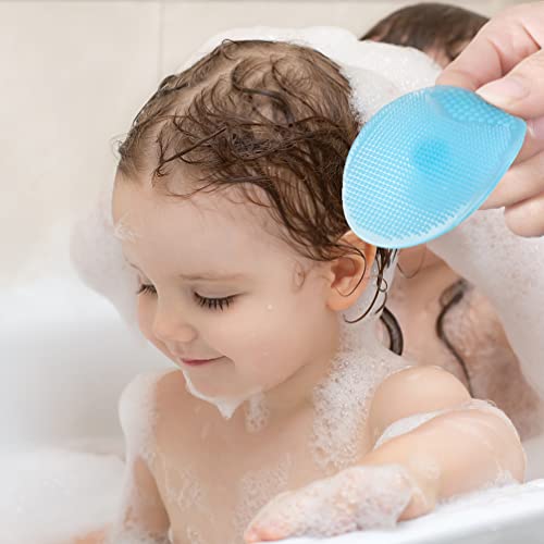 Зеродеко бебе најважни работи 2 комплети бебе бања сунѓер силиконска коса скалп масажер шампон четка за четки за рачни масивни четки