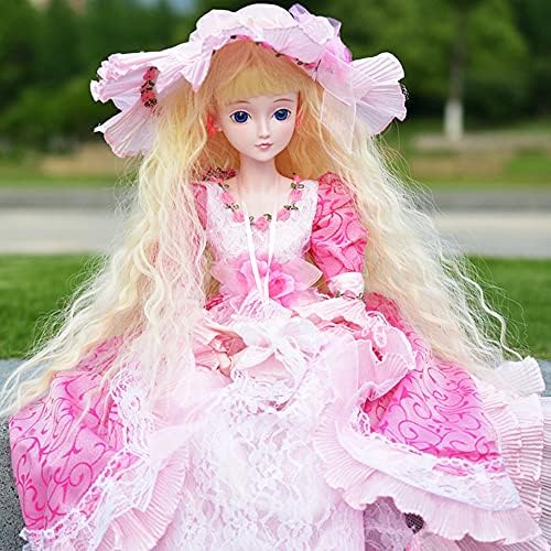 Ева Бјд Алиса 1/3 БЈД кукла 60см топка споени кукли Слика + целосен сет додатоци + чевли + коса + облека за роденденски подарок
