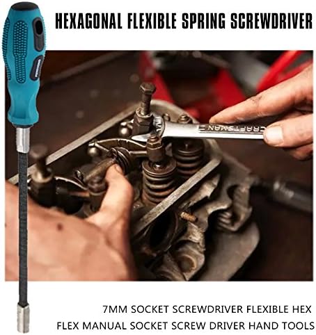 PRIZOM 7 mm Socket Screwpriver Flexible Hex Flex Socket Scook Driver Rand Tools