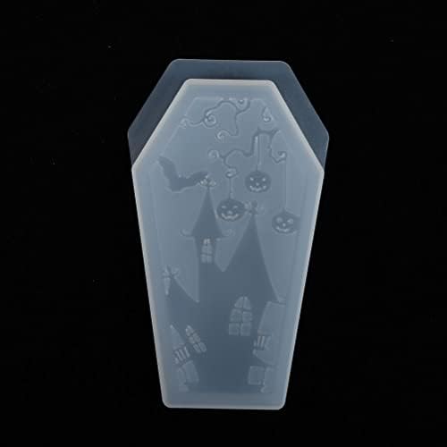 Викаски силиконски калапи 32 парчиња Ноќта на вештерките DIY украси калапи кристални епоксидни калапи DIY кутии за складирање