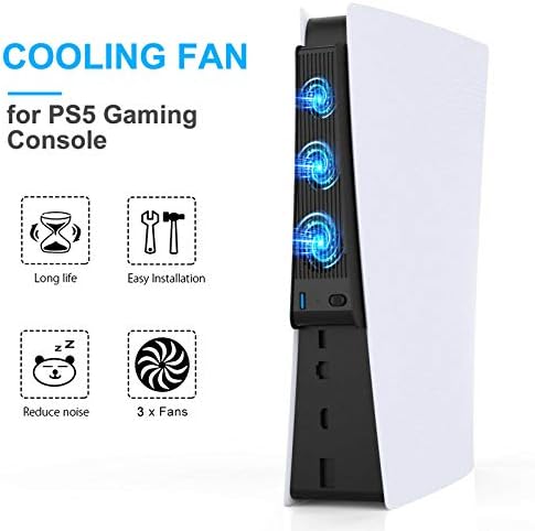 PS5 Конзола За Игри Универзален Вентилатор За Ладење, Ps5 Вентилатор За Конзола ЗА Игри, Ps5 Радијатор, PS5 Cooler, Погоден ЗА PS5 Конзола ЗА