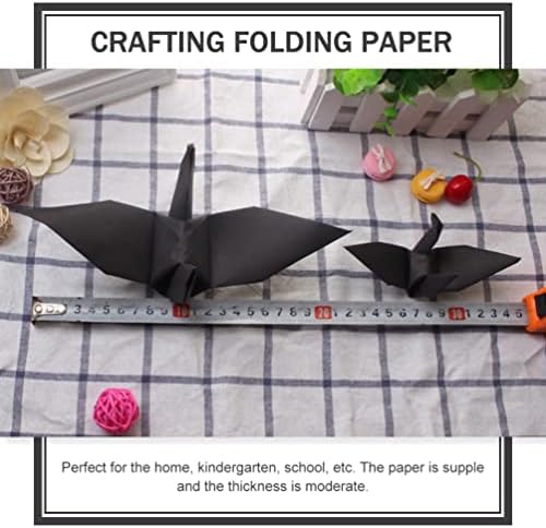 ОПЕРАТИККС СКЛУЧНИК ЗА ОПЕКОВНИЦИ 200 парчиња Оригами хартија квадратни листови за преклопување Оригами кран хартија Кран за