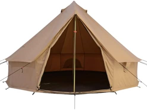 WhiteTuck Regatta Canvas Bell Tent- w/шпорет Jackек, водоотпорен, 4 сезонски луксузен кампување на отворено и треперење