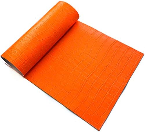 Светло портокалово крокодилско парче парче: кожа за занаетчиство и шиење