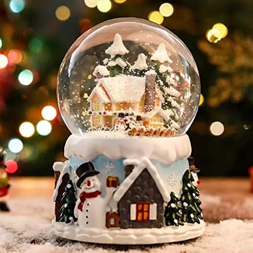 Slynsw сјајно ротирачки лебдечки снегулка кристална топка креативен подарок октава кутија музичка кутија подарок за Денот на вineубените